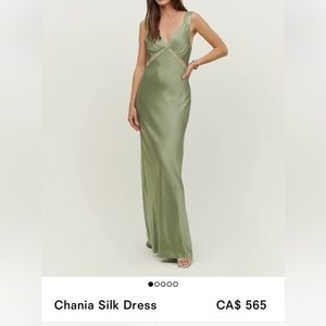 Reformation Chania Silk Dress- Size Medium